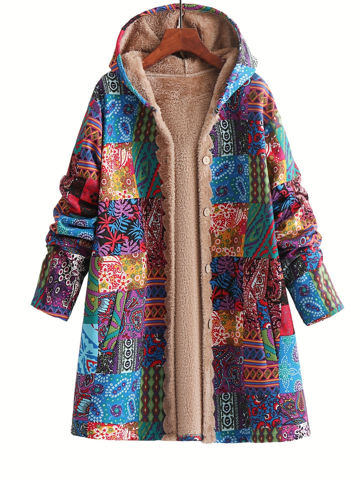 Maribel™ | Patchwork Coat Boho Hooded Winter Jacket