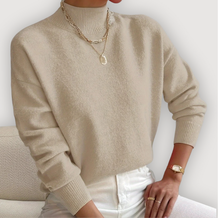 Elara™ | Classic Mock Neck Sweater
