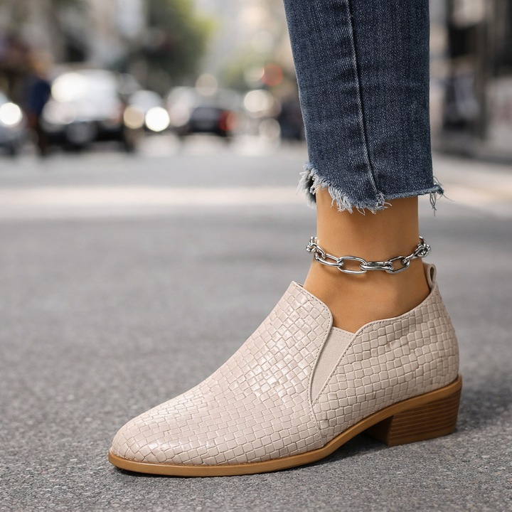 Cadenza™ | Leather Weave Boots