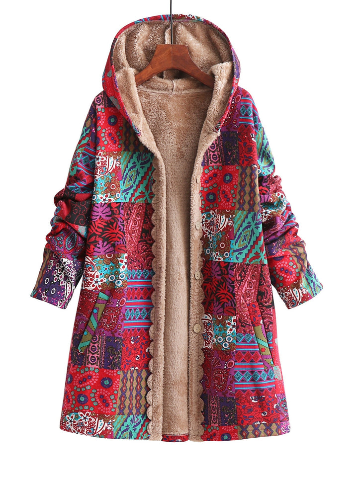 Maribel™ | Patchwork Coat Boho Hooded Winter Jacket