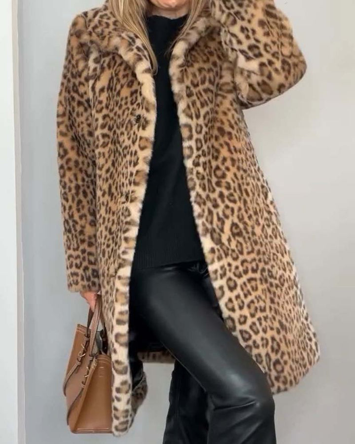 Lysandra™ | Elegant Leopard Coat