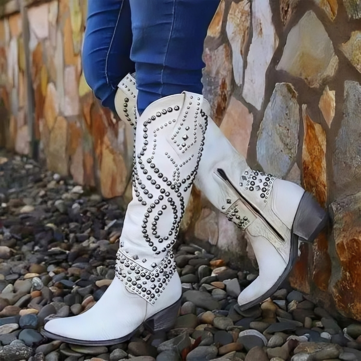 Mary™ | Western Knee-High Boots