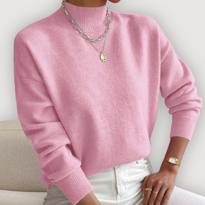 Elara™ | Classic Mock Neck Sweater