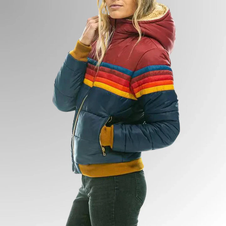 Sierra™ | Women’s Retro Striped Puffer Jacket