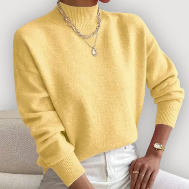 Elara™ | Classic Mock Neck Sweater