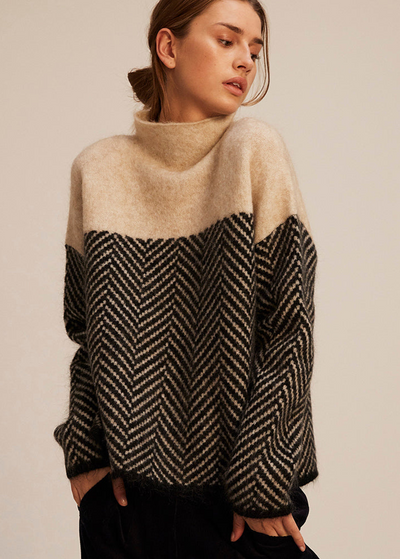Malene™ | Cotton Turtleneck Sweater