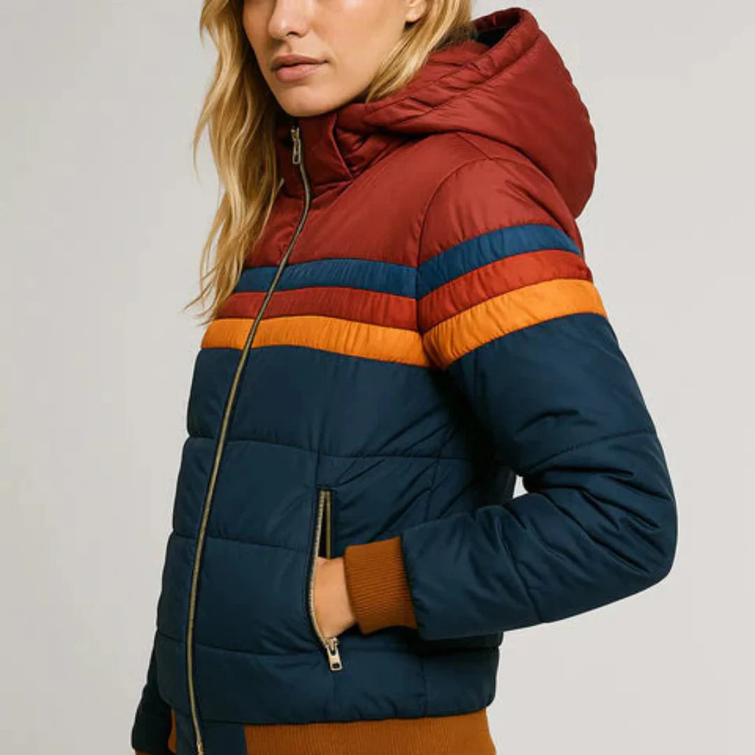 Sierra™ | Women’s Retro Striped Puffer Jacket