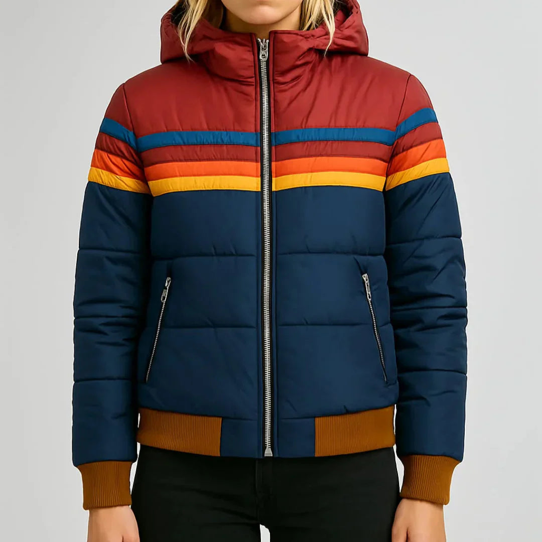 Sierra™ | Women’s Retro Striped Puffer Jacket