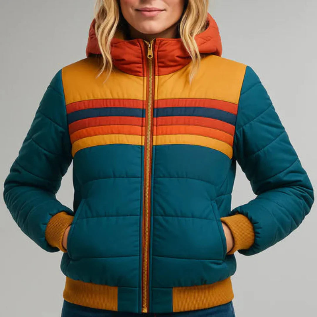 Sierra™ | Women’s Retro Striped Puffer Jacket