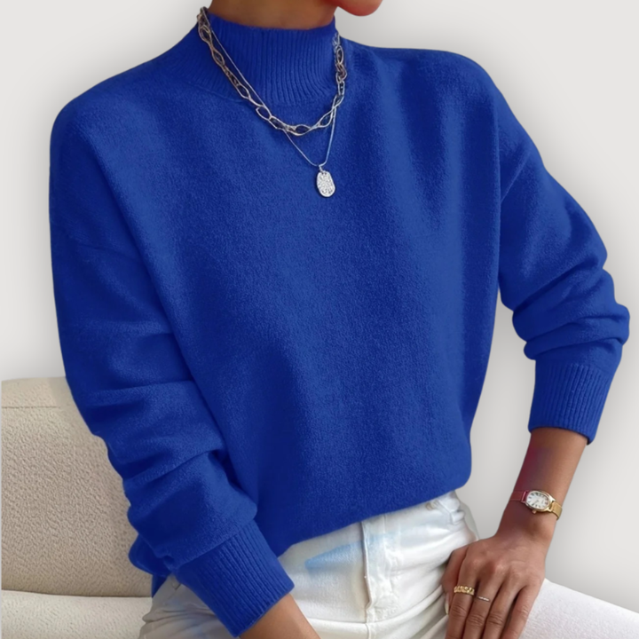 Elara™ | Classic Mock Neck Sweater
