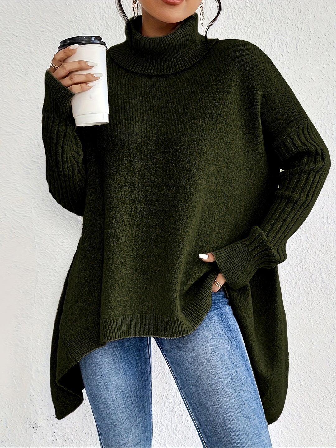 Isla™ | Oversized Turtleneck Sweater