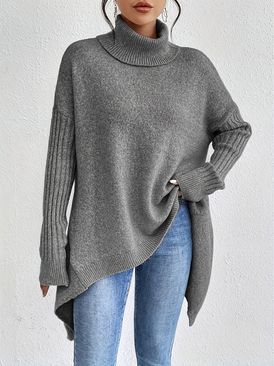 Isla™ | Oversized Turtleneck Sweater
