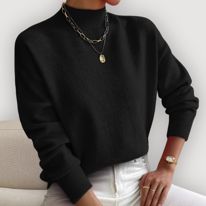 Elara™ | Classic Mock Neck Sweater