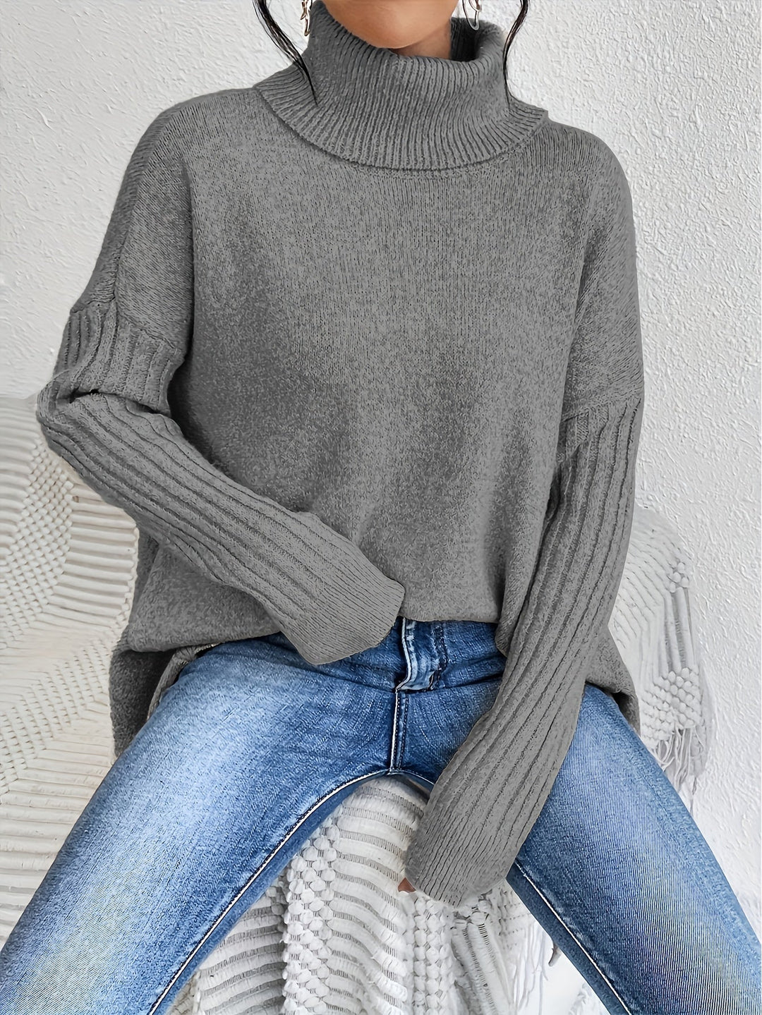 Isla™ | Oversized Turtleneck Sweater