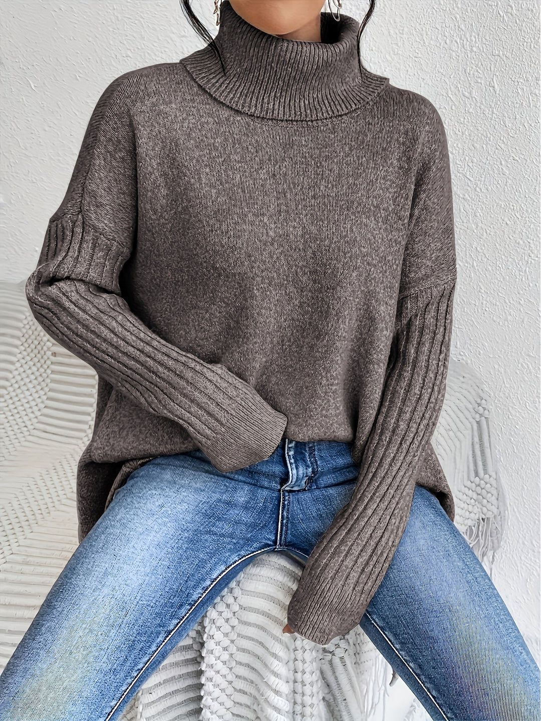 Isla™ | Oversized Turtleneck Sweater