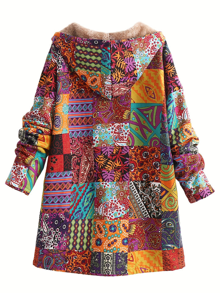 Maribel™ | Patchwork Coat Boho Hooded Winter Jacket