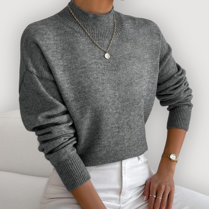 Elara™ | Classic Mock Neck Sweater