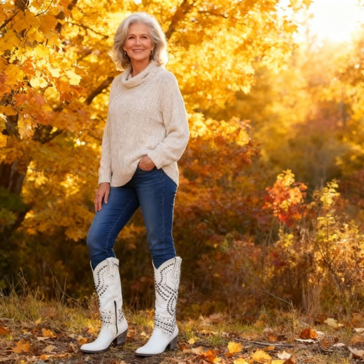 Mary™ | Western Knee-High Boots