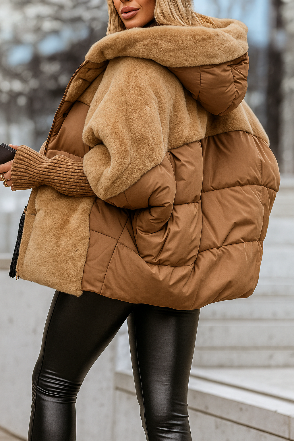 Veya™ | Frances Quilted Hooded Coat