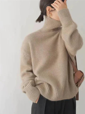Amaya™ | Luxe Cashmere Turtleneck Sweater