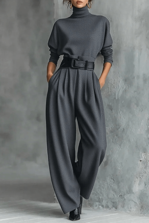 Doris™ | Elegant High-Collar Jumpsuit