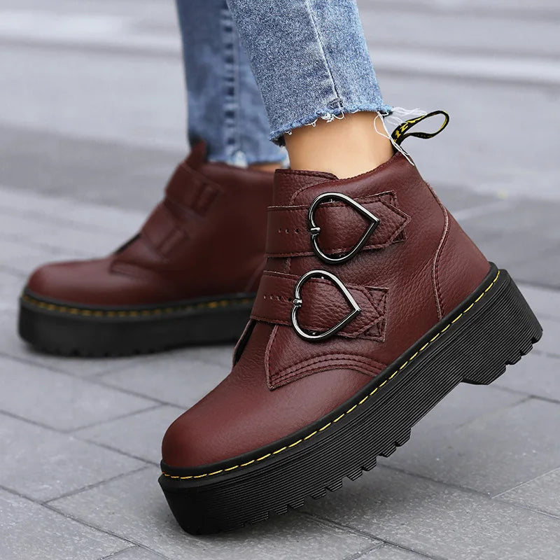 Posie™ | Britney Leather Platforms