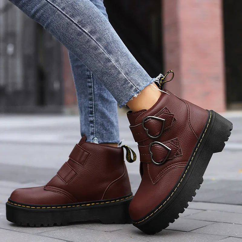 Posie™ | Britney Leather Platforms