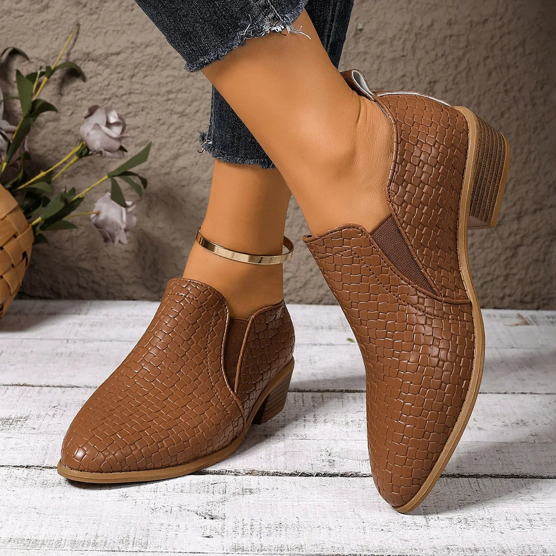 Cadenza™ | Leather Weave Boots