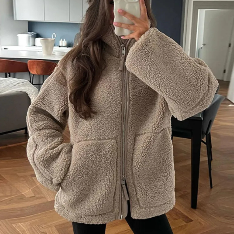 Kaja™ | cozy soft teddy coat