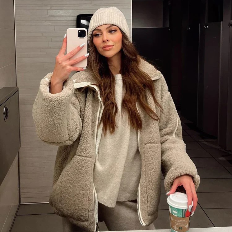 Kaja™ | cozy soft teddy coat