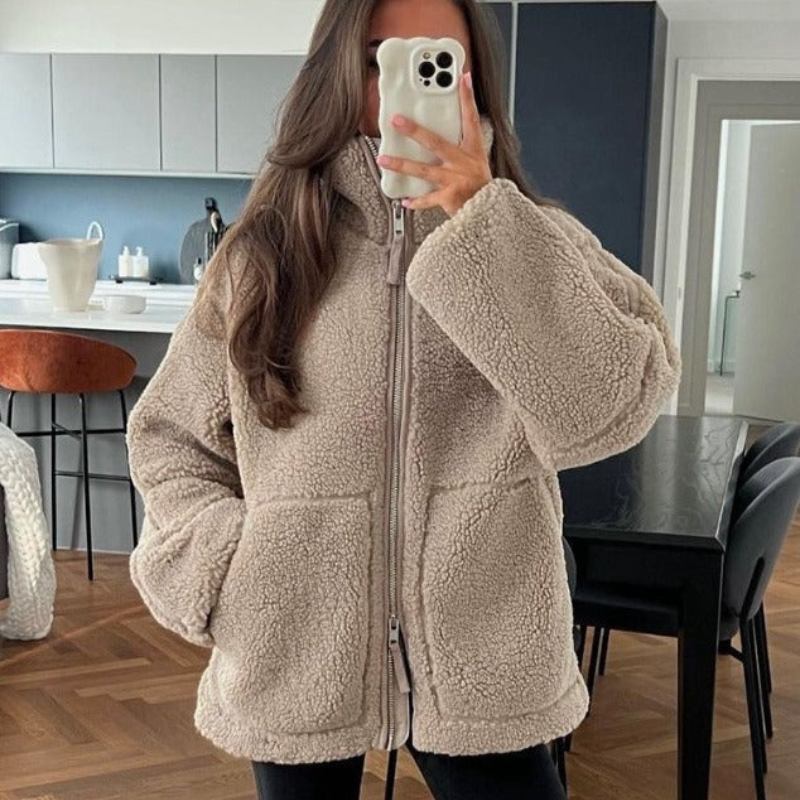 Kaja™ | cozy soft teddy coat