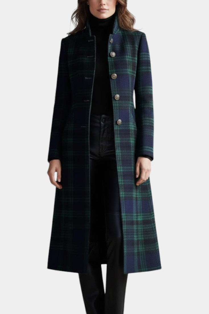 Glendine™ | Elegant Plaid Coat