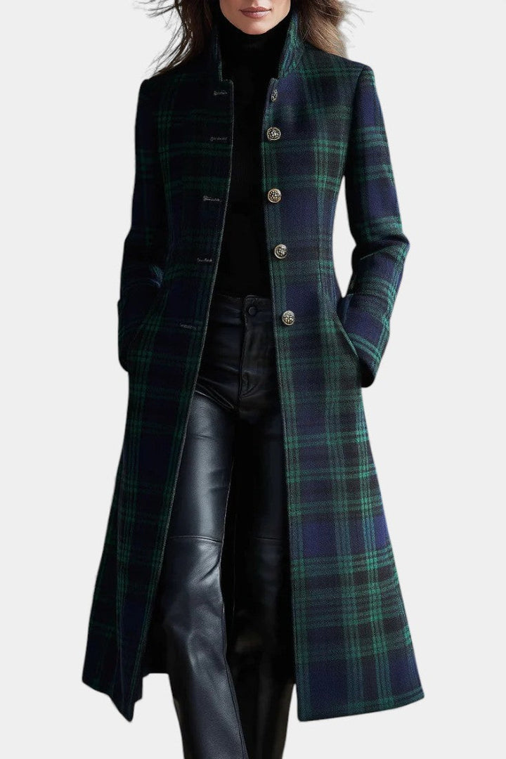 Glendine™ | Elegant Plaid Coat