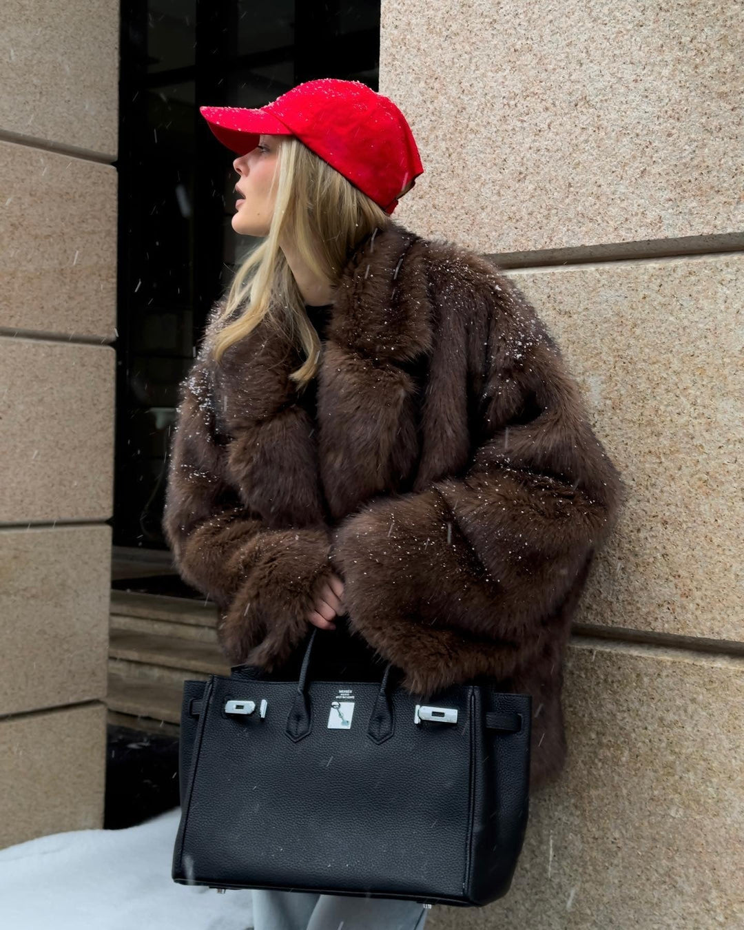 Chrishelle™ | Oversized Faux Fur Coat