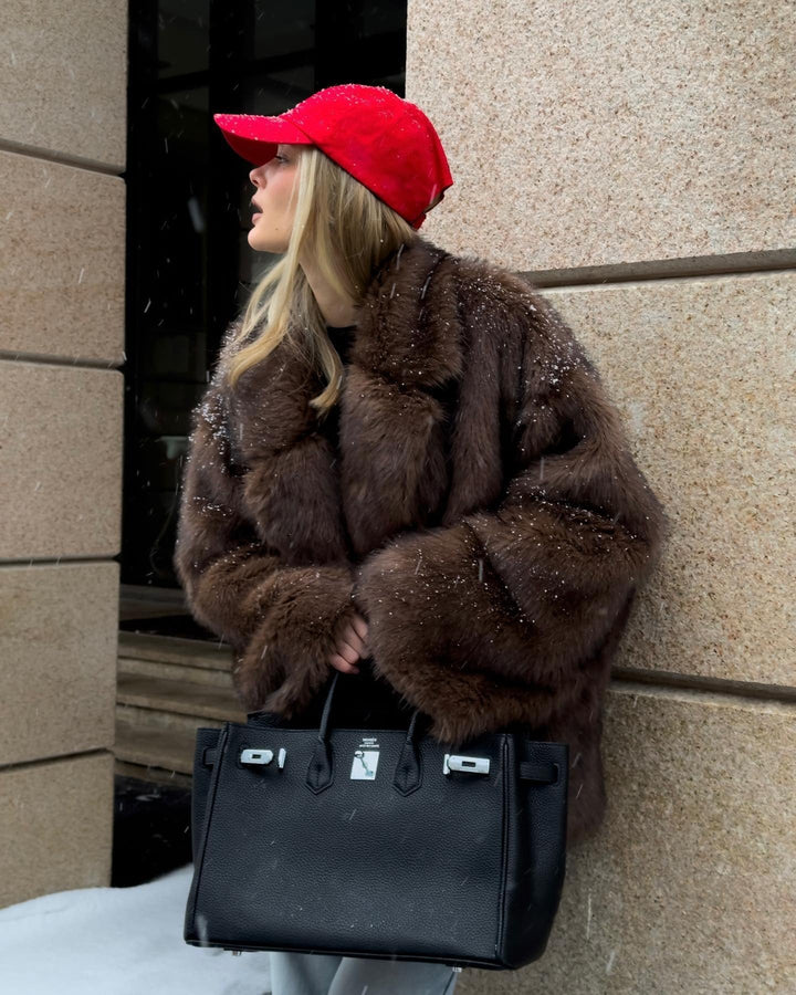 Chrishelle™ | Oversized Faux Fur Coat